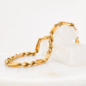 20" Chunky Rope and Bar Chain Necklace