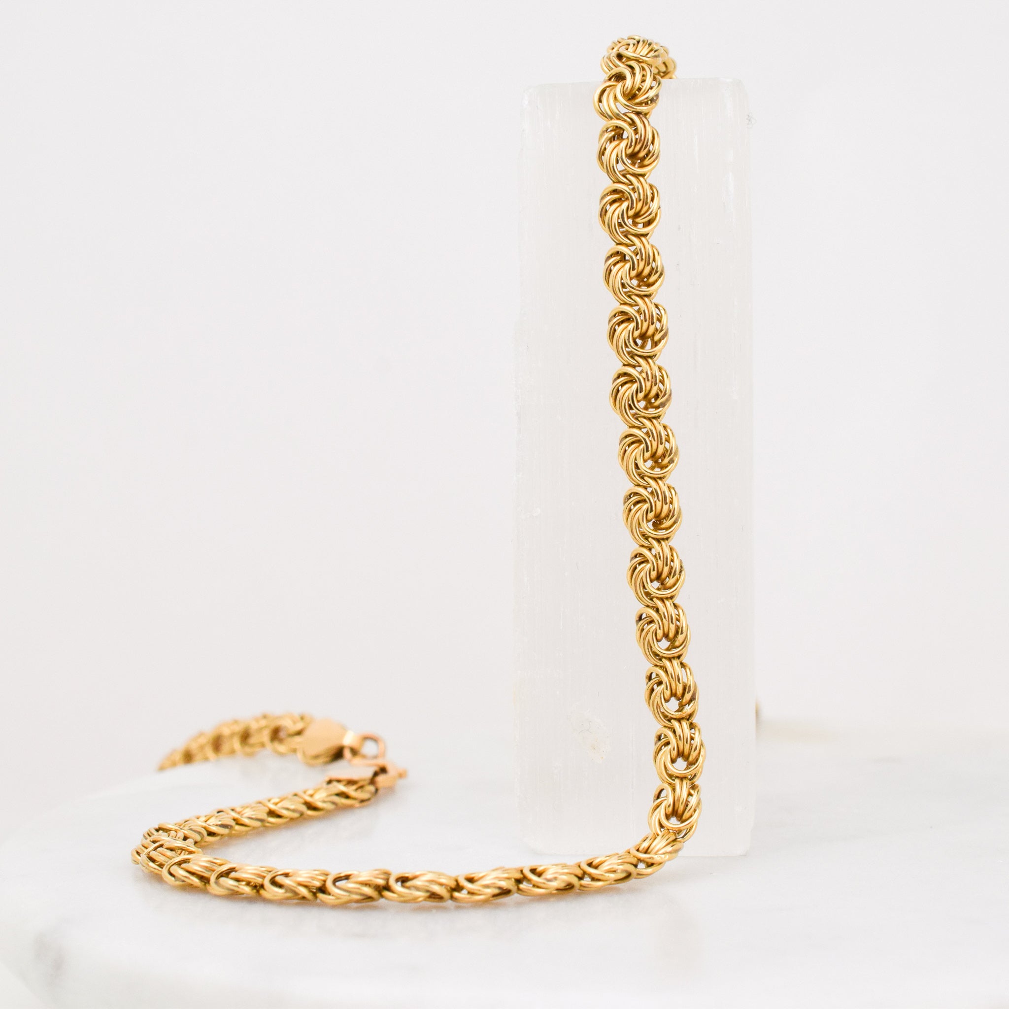 16.5" Rosette Link Necklace (10k)