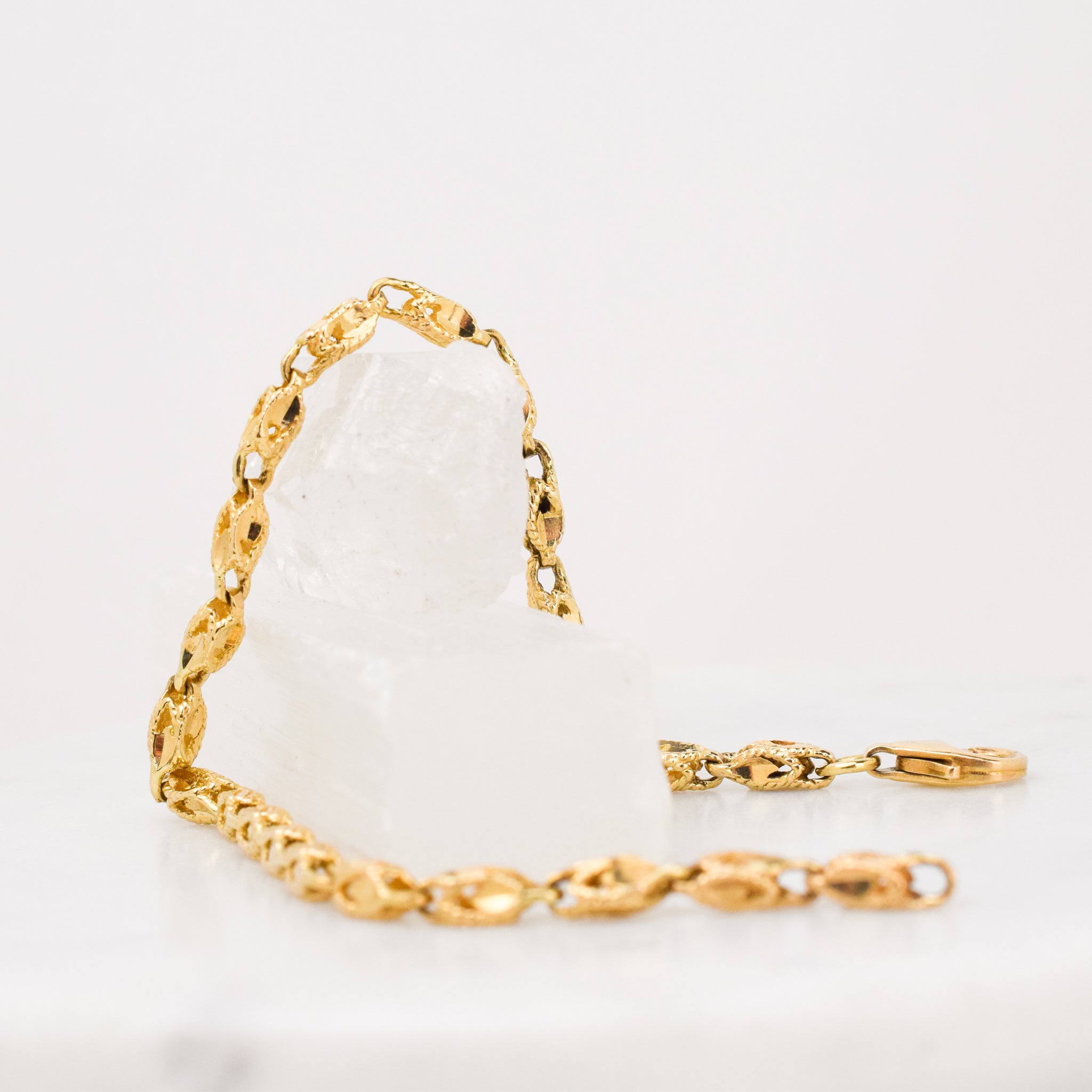 8" Gold Nugget Bracelet