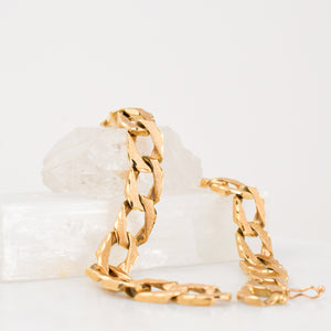 7 1/2" Brushed Curb Bracelet