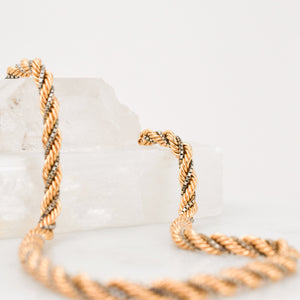 20" Textural Rope Chain Necklace (10k)