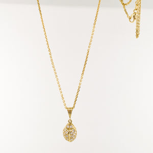 Diamond Scarab Pendant (10k)