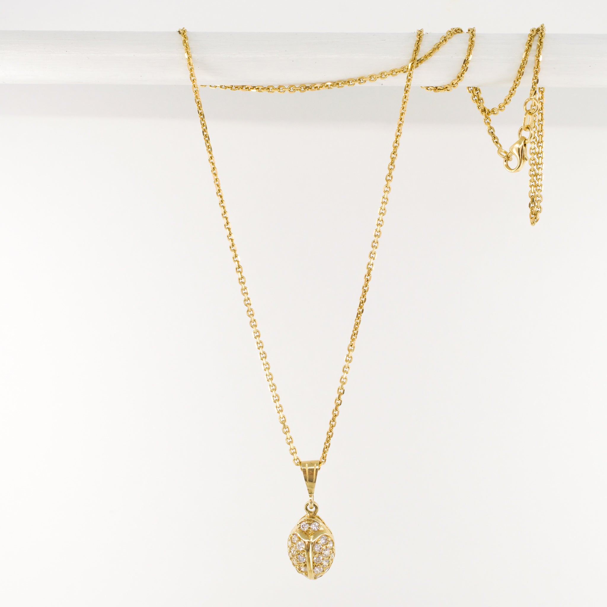Diamond Scarab Pendant (10k)