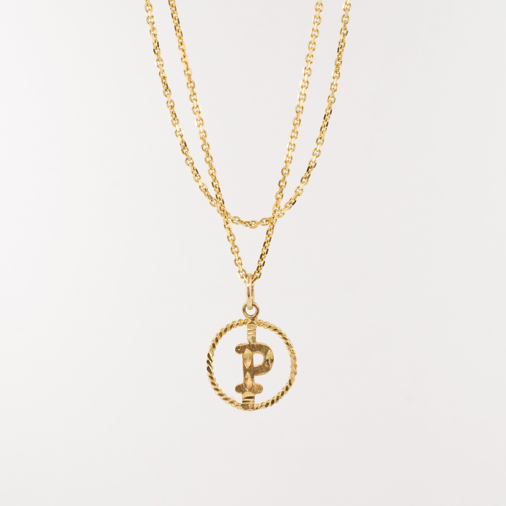 'P' Gold Pendant (10k)