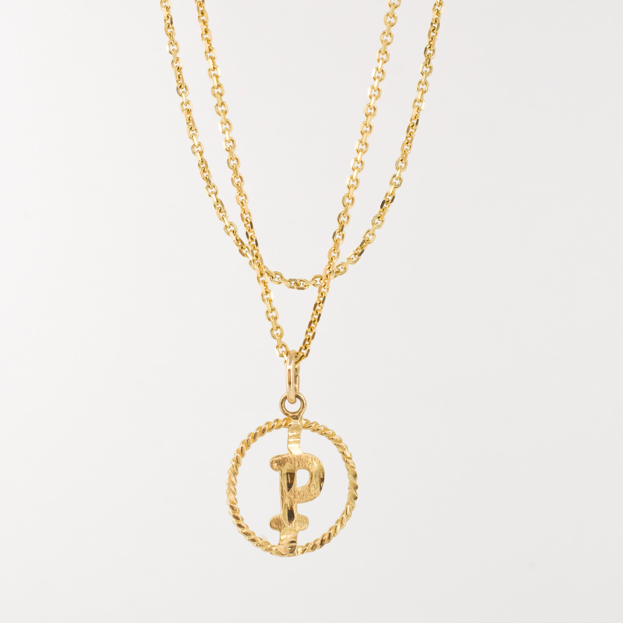 'P' Gold Pendant (10k)