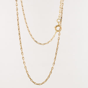 22" Dainty Cable Link Chain (14k)