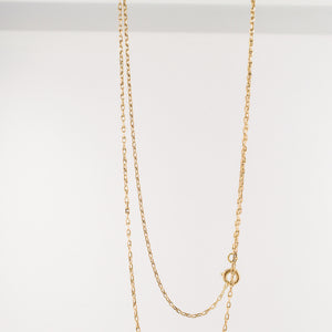 22" Dainty Cable Link Chain (14k)