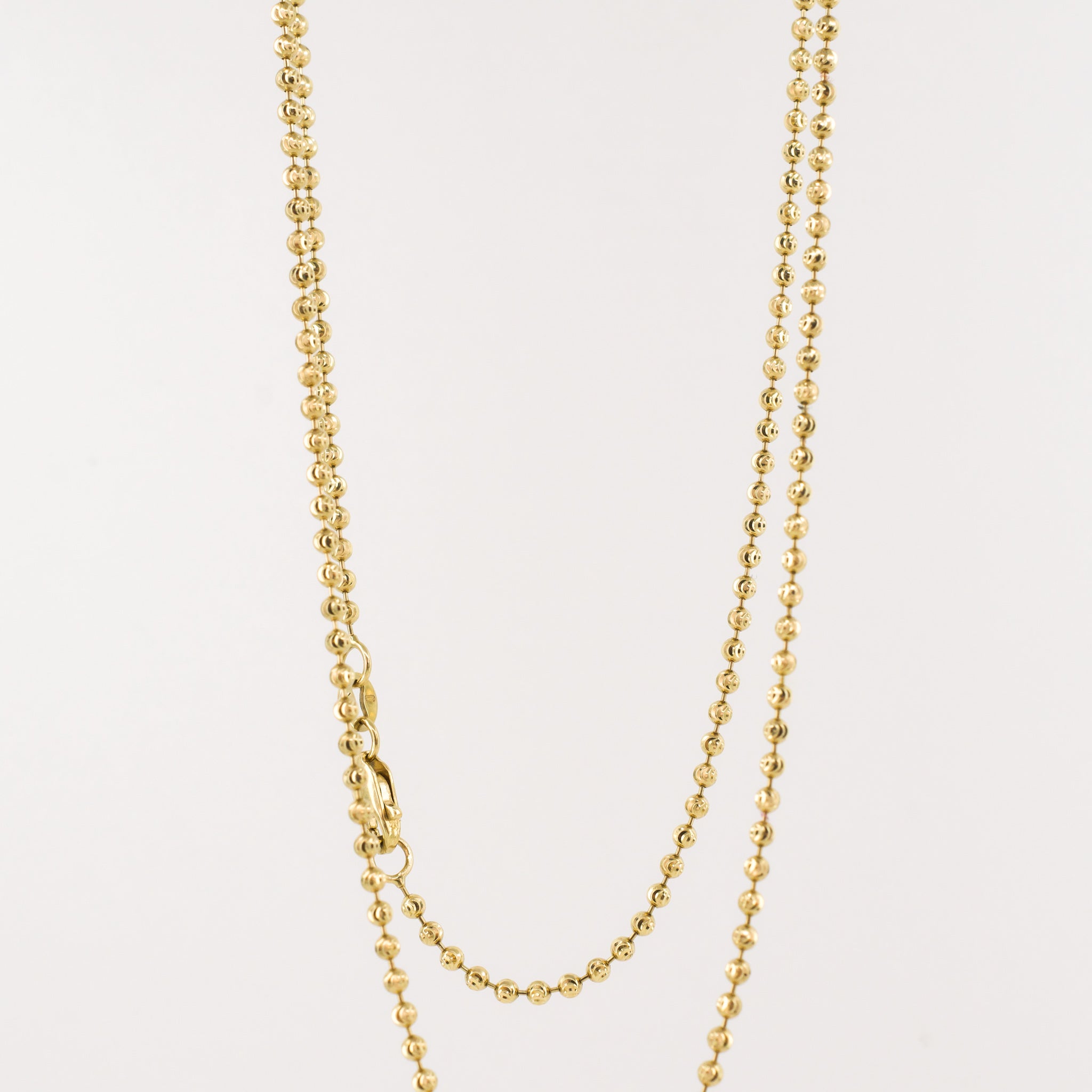 vintage gold dainty ball chain, folklor