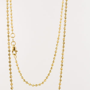 vintage gold dainty ball chain, folklor