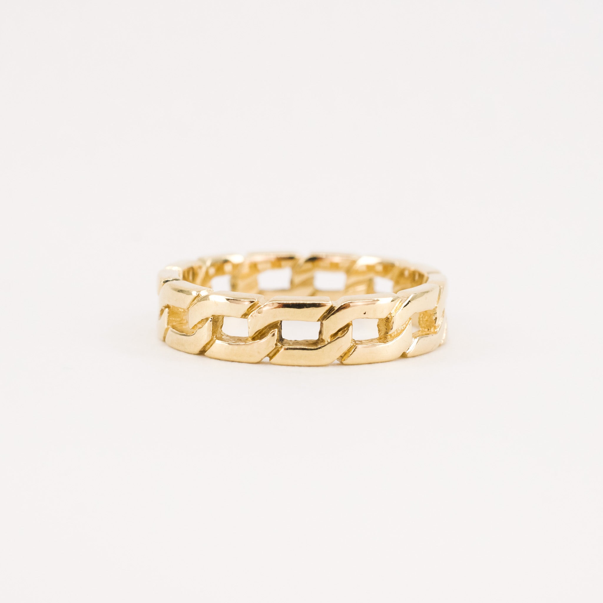 vintage gold chain ring, folklor