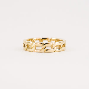 vintage gold chain ring, folklor