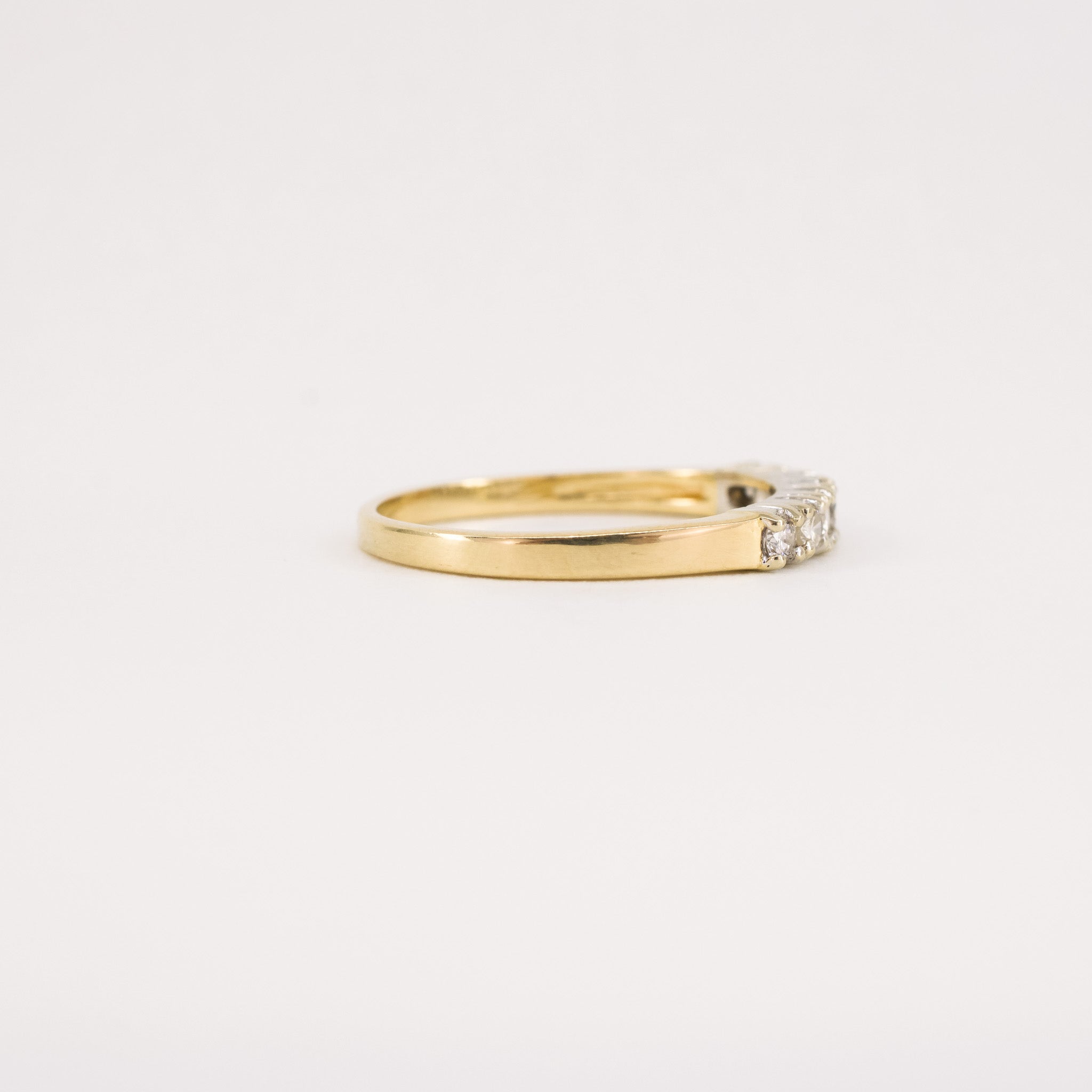 vintage gold diamond wedding band, folklor