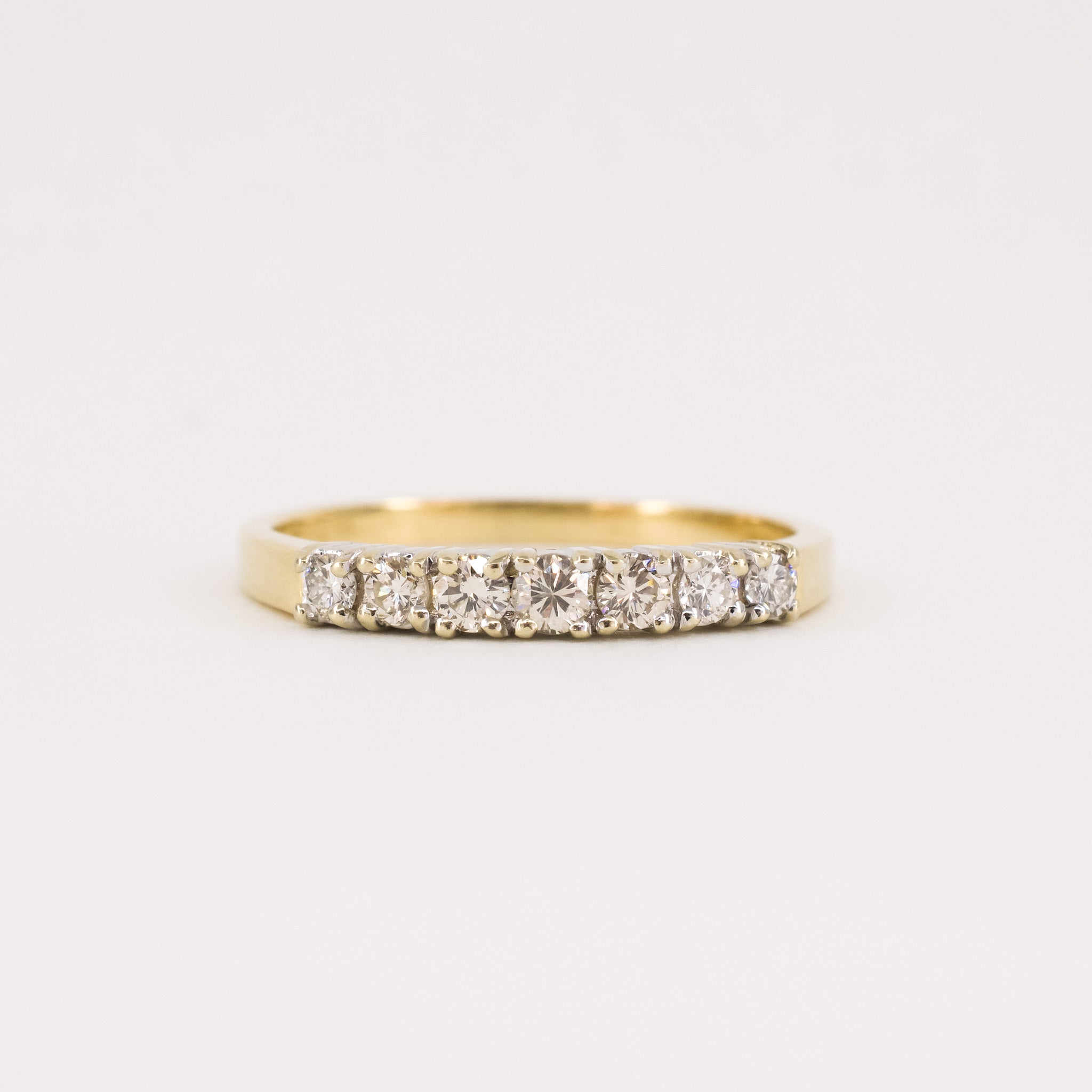vintage gold diamond wedding band, folklor