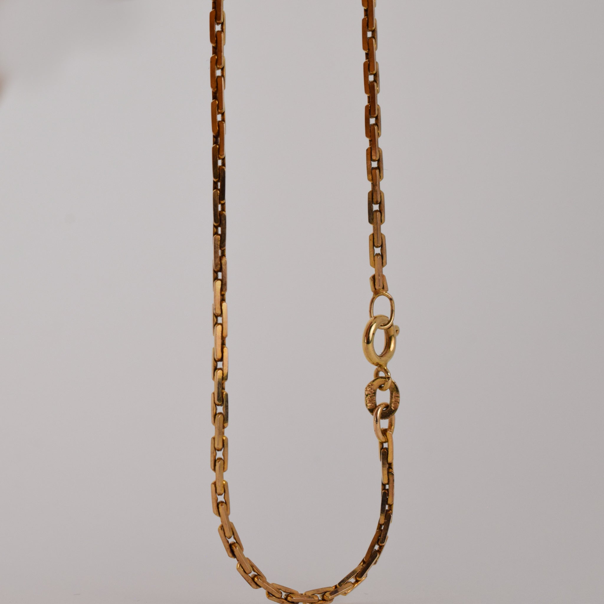 vintage gold anchor link bracelet, folklor