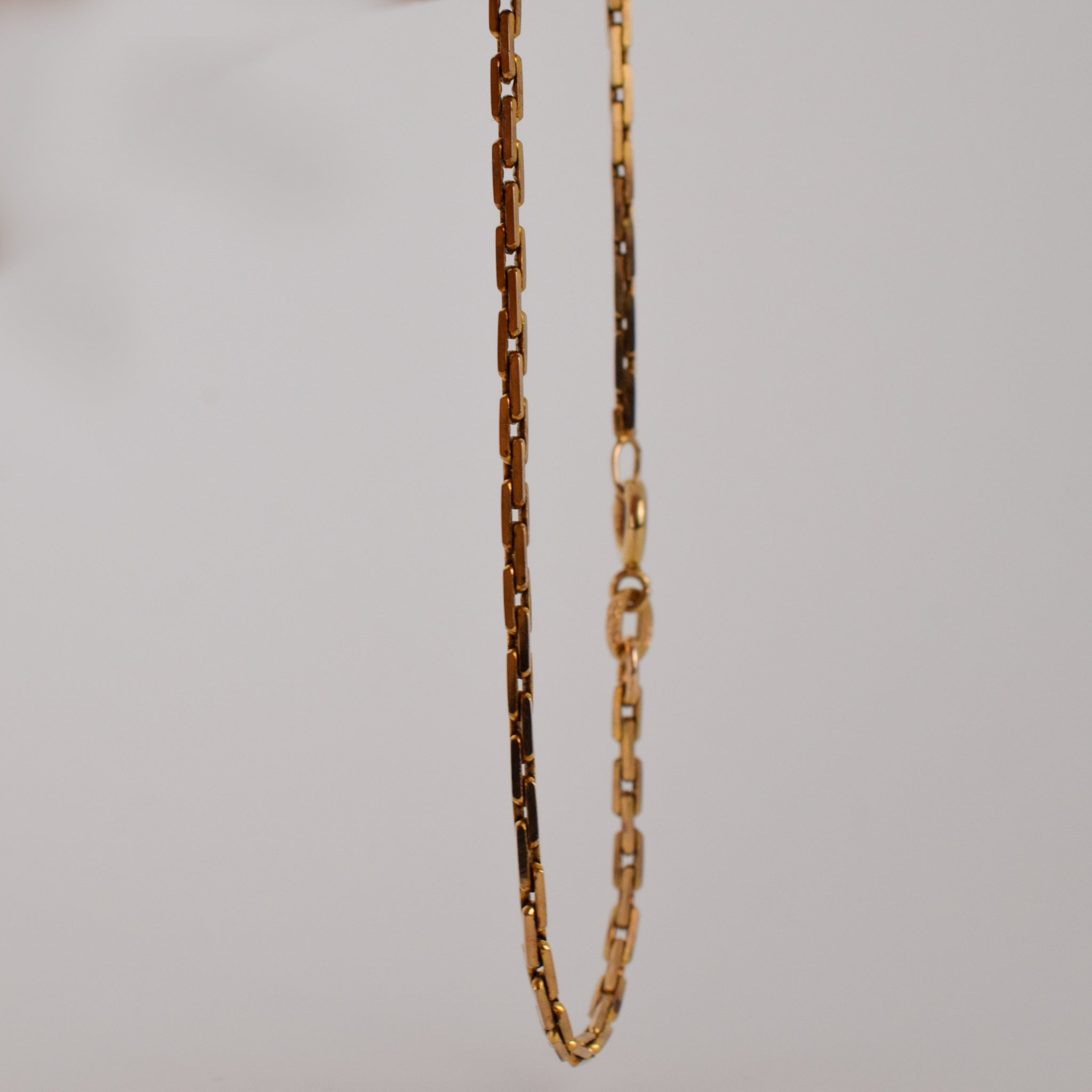vintage gold anchor link bracelet, folklor