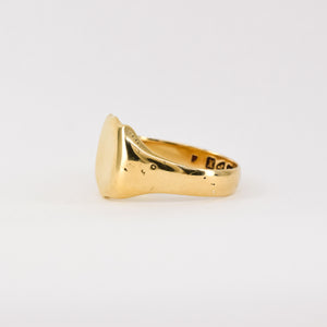 antique signet ring with english hallmarks, folklor, folklor vintage and antique jewelry canada