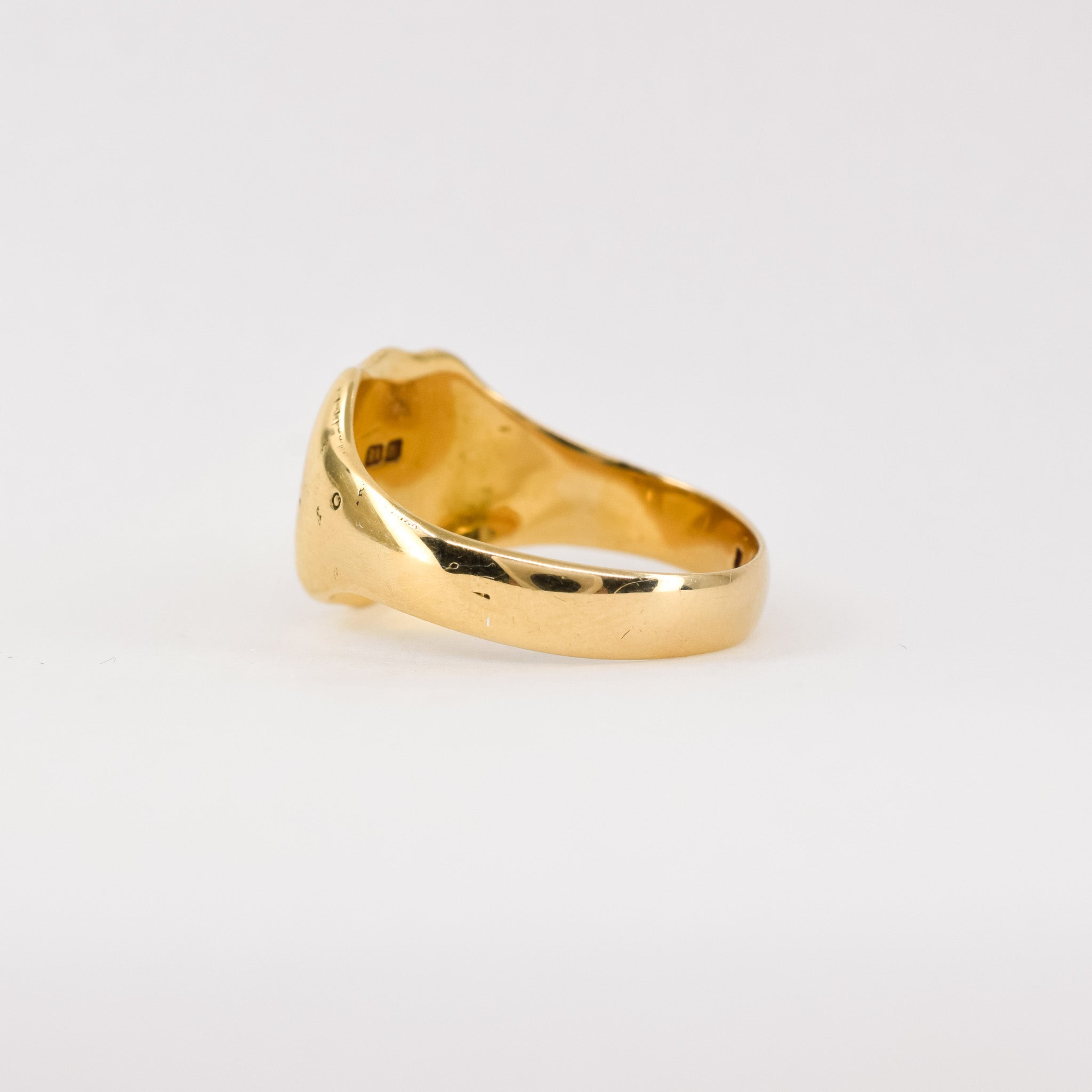 antique signet ring with english hallmarks, folklor, folklor vintage and antique jewelry canada