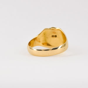 antique signet ring with english hallmarks, folklor, folklor vintage and antique jewelry canada
