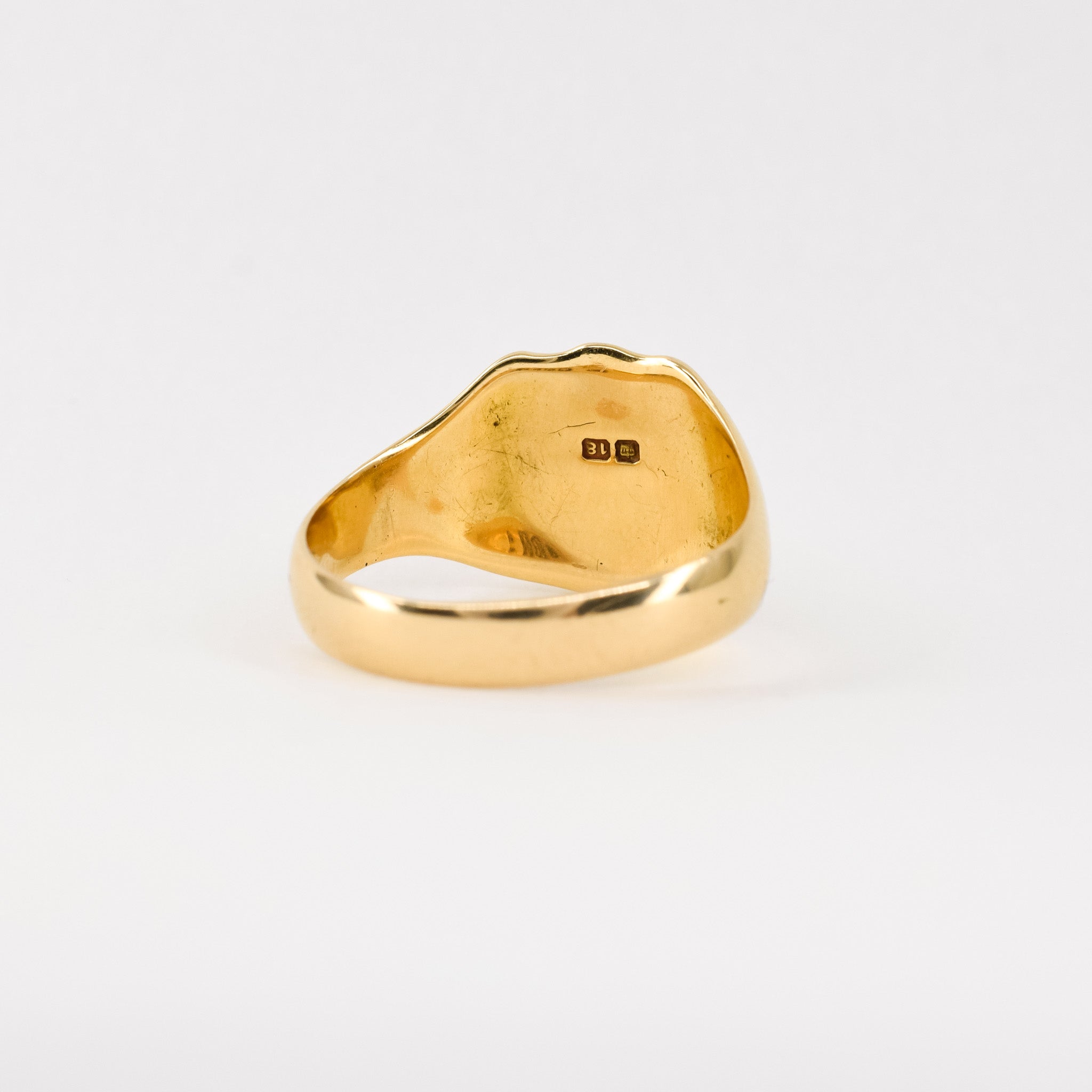 antique signet ring with english hallmarks, folklor, folklor vintage and antique jewelry canada
