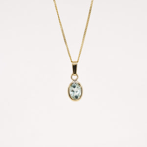 vintage green tourmaline pendant, folklor vintage jewelry canada