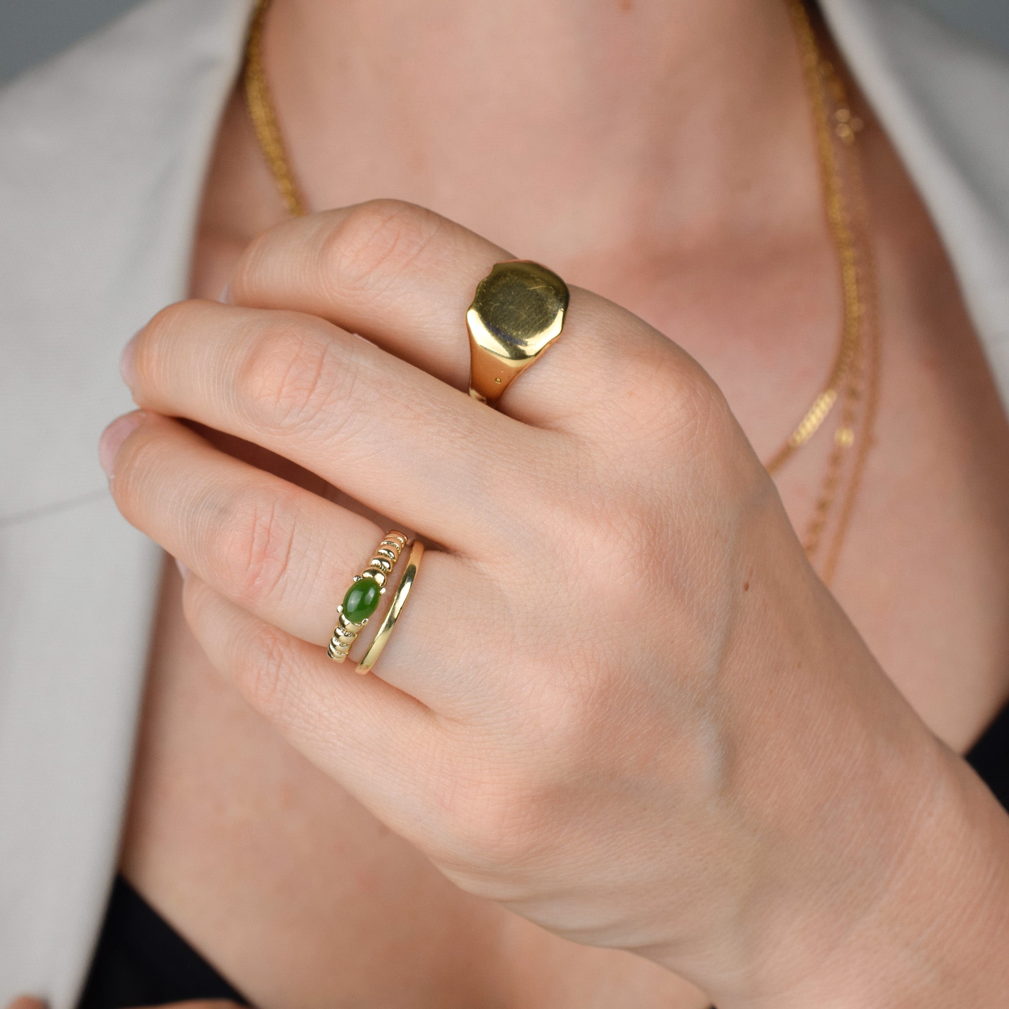 1.8mm Thin Rounded Gold Band (14k)