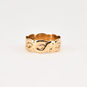 antique gold ring, folklor, vintage and antique jewelry canada