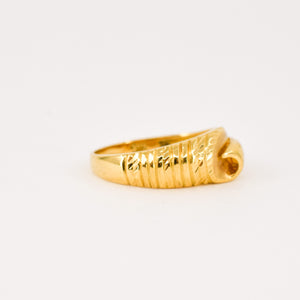 vintage 22k gold ring, folklor 