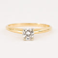 vintage diamond engagement ring, folklor vintage and antique jewelry shop canada