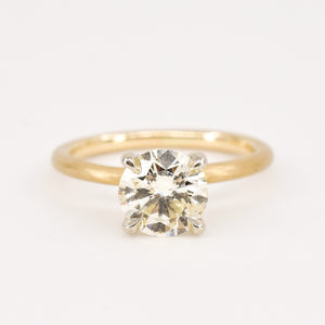 vintage 1.3 ct diamond engagement ring, folklor vintage and antique jewelry store, canada