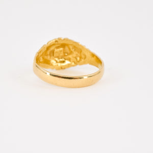 vintage 22k gold dome ring, folklor, vintage and antique jewelry canada