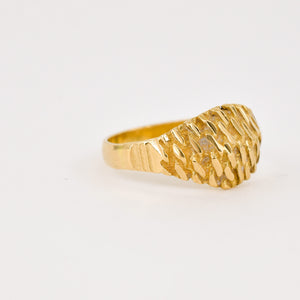 vintage 22k gold dome ring, folklor, vintage and antique jewelry canada