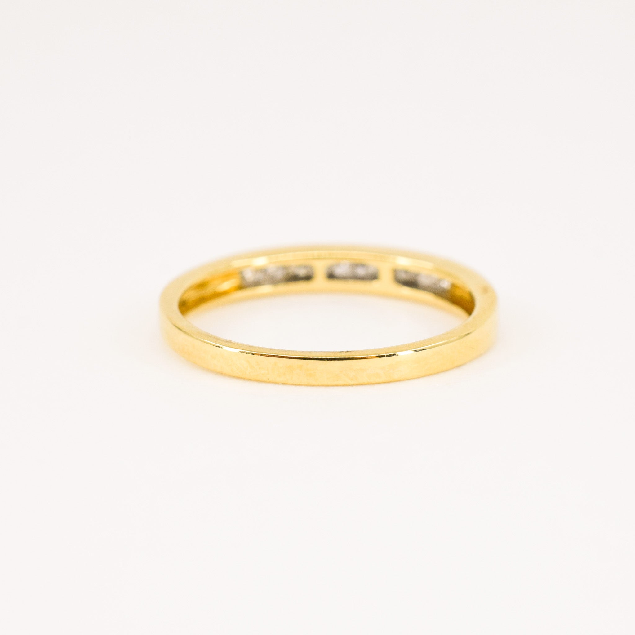 vintage 18k gold princess cut diamond ring, folklor vintage jewelry canada