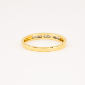 vintage 18k gold princess cut diamond ring, folklor vintage jewelry canada