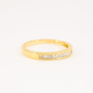 vintage 18k gold princess cut diamond ring, folklor vintage jewelry canada