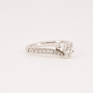 vintage diamond moi et toi ring, folklor vintage jewelry canada