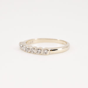 vintage white gold stacking ring, folklor vintage jewelry canada