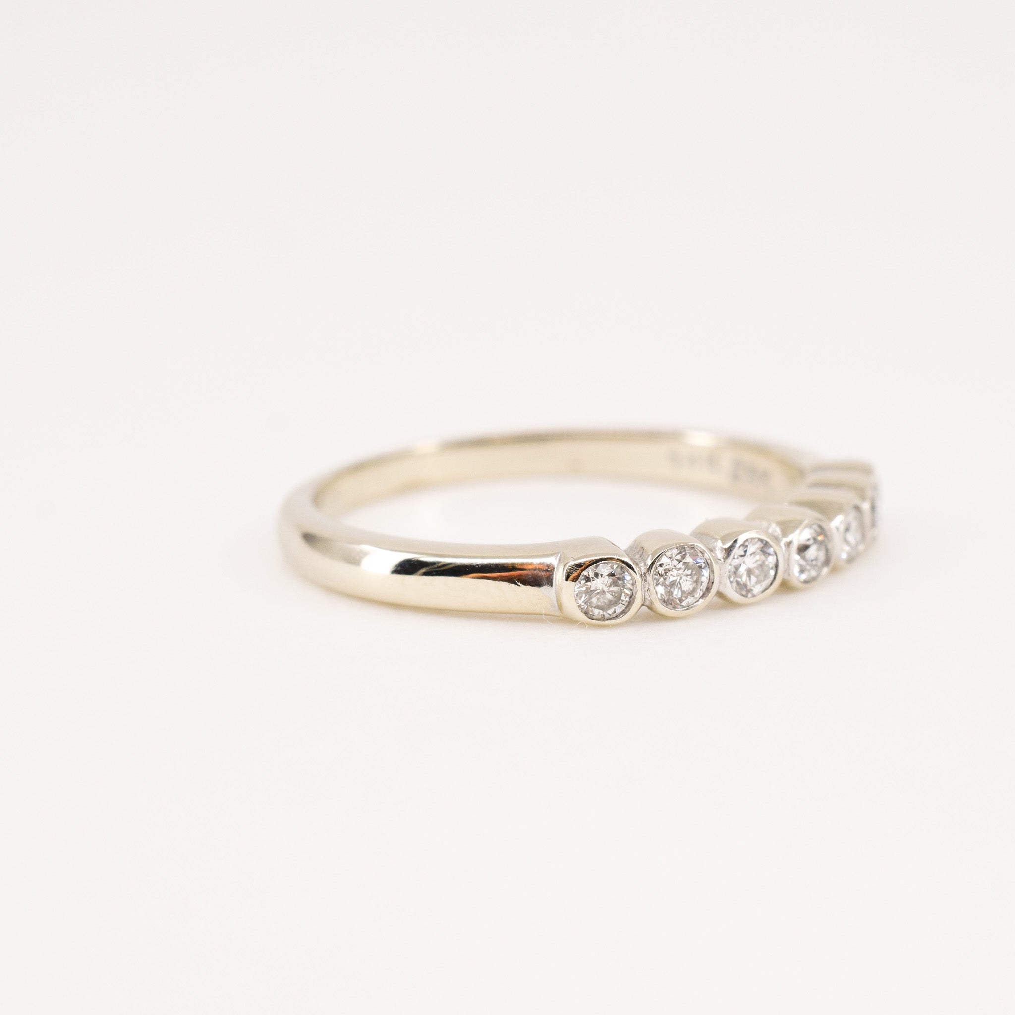 vintage white gold stacking ring, folklor vintage jewelry canada