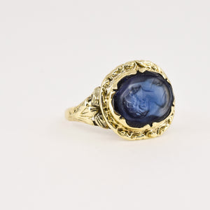 Moody Cameo Ring (14k)