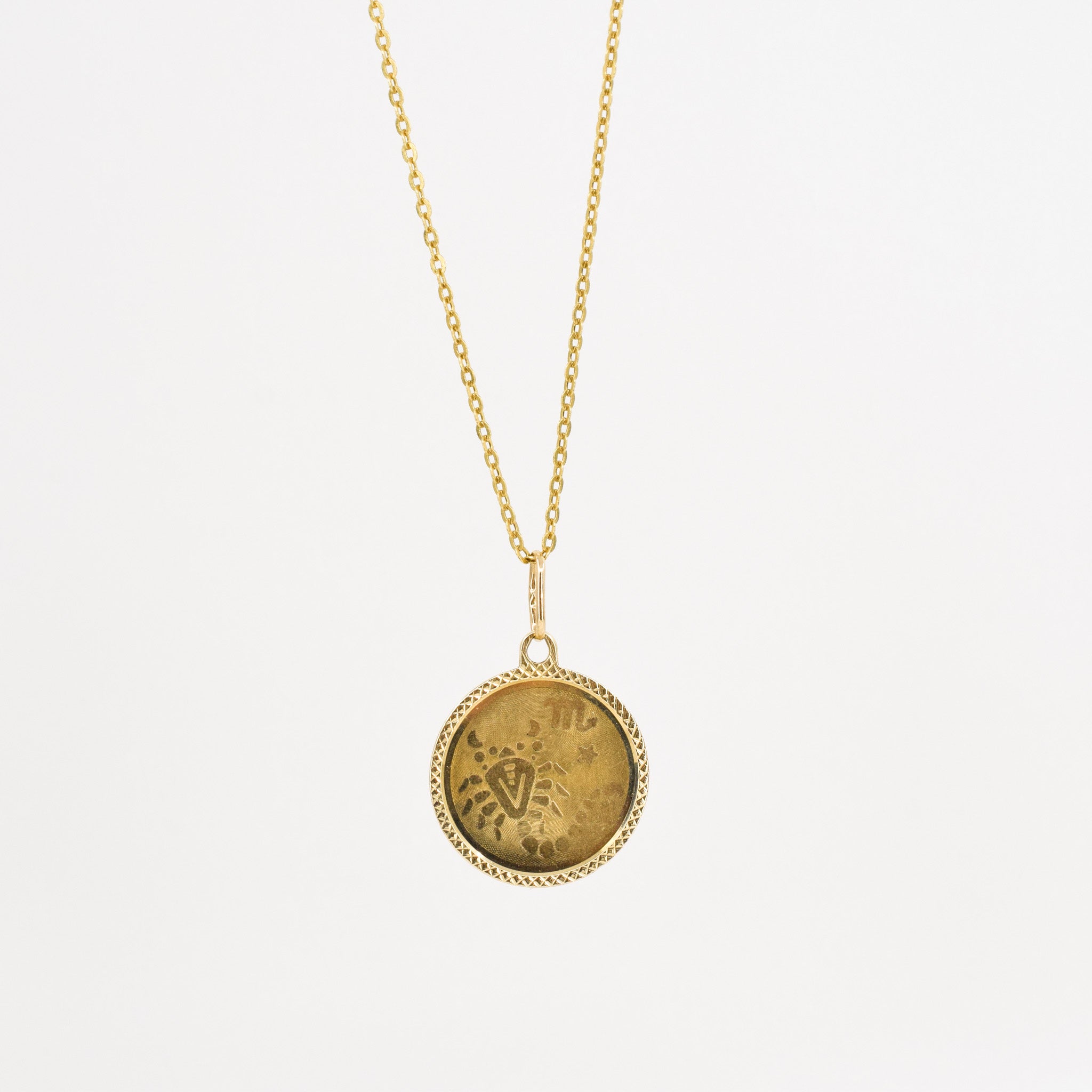 vintage scorpio zodiac pendant, folklor vintage jewelry canada 