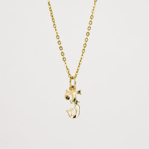 vintage gold 'j' pendant, folklor, vintage jewelry canada