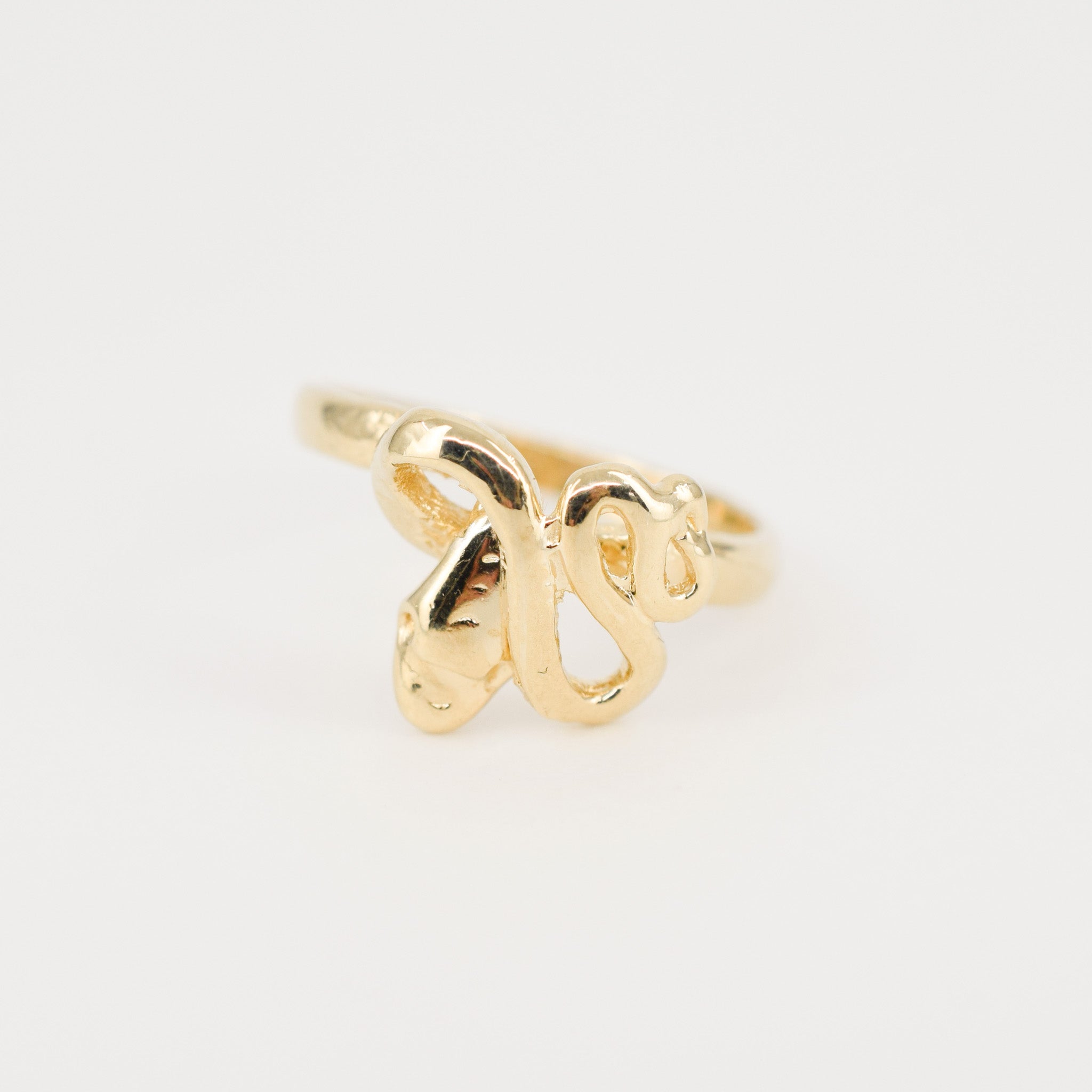 vintage gold snake ring, folklor vintage jewelry canada