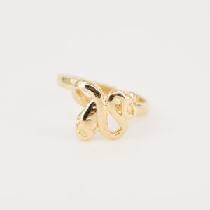 vintage gold snake ring, folklor vintage jewelry canada
