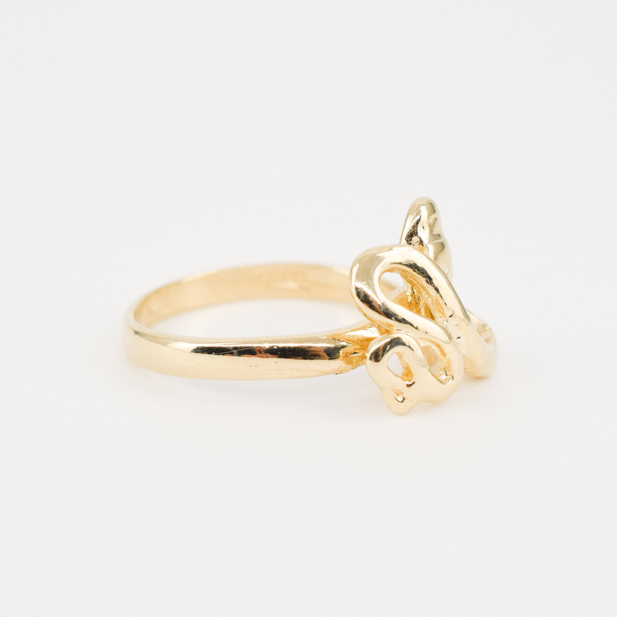 vintage gold snake ring, folklor vintage jewelry canada