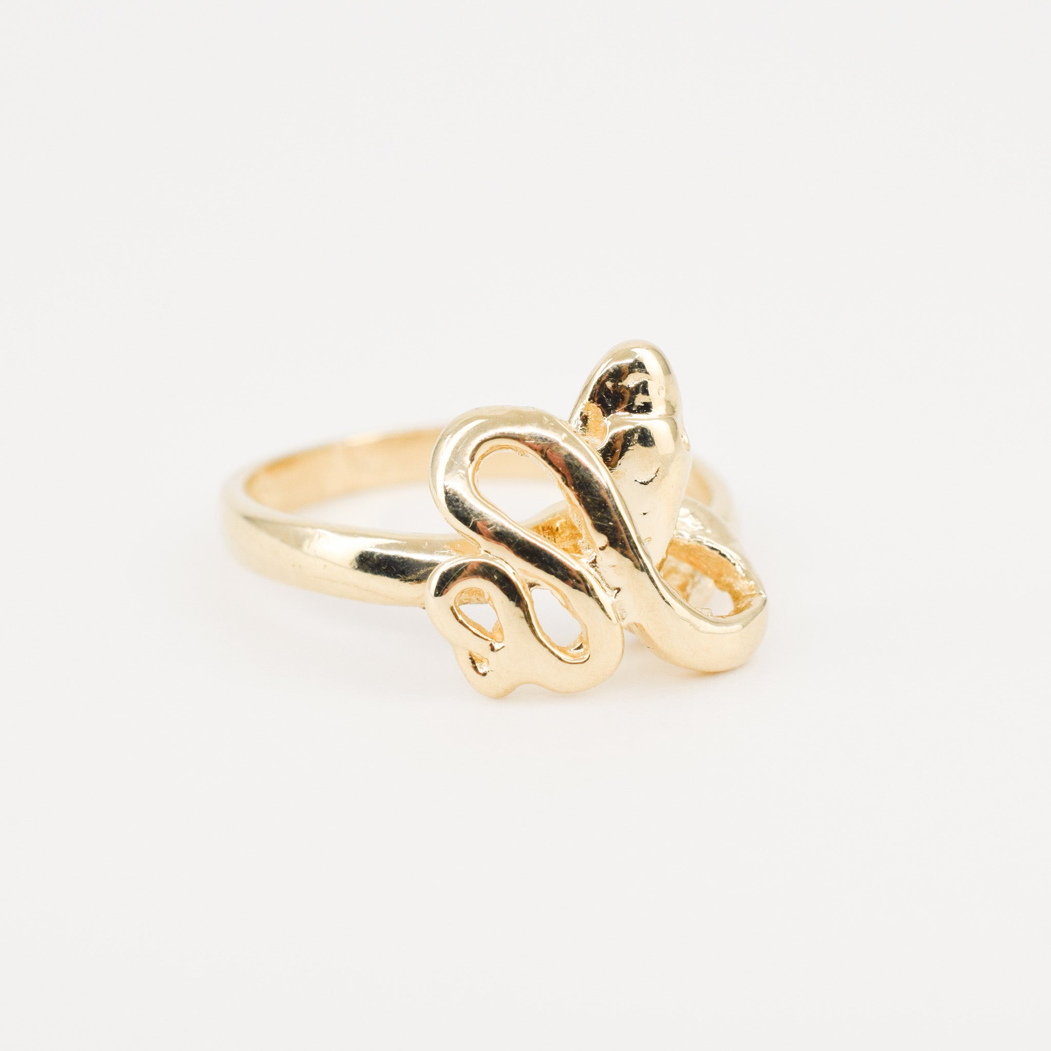 vintage gold snake ring, folklor vintage jewelry canada