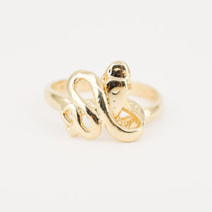 vintage gold snake ring, folklor vintage jewelry canada