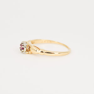 vintage dainty ruby ring, folklor vintage jewelry canada