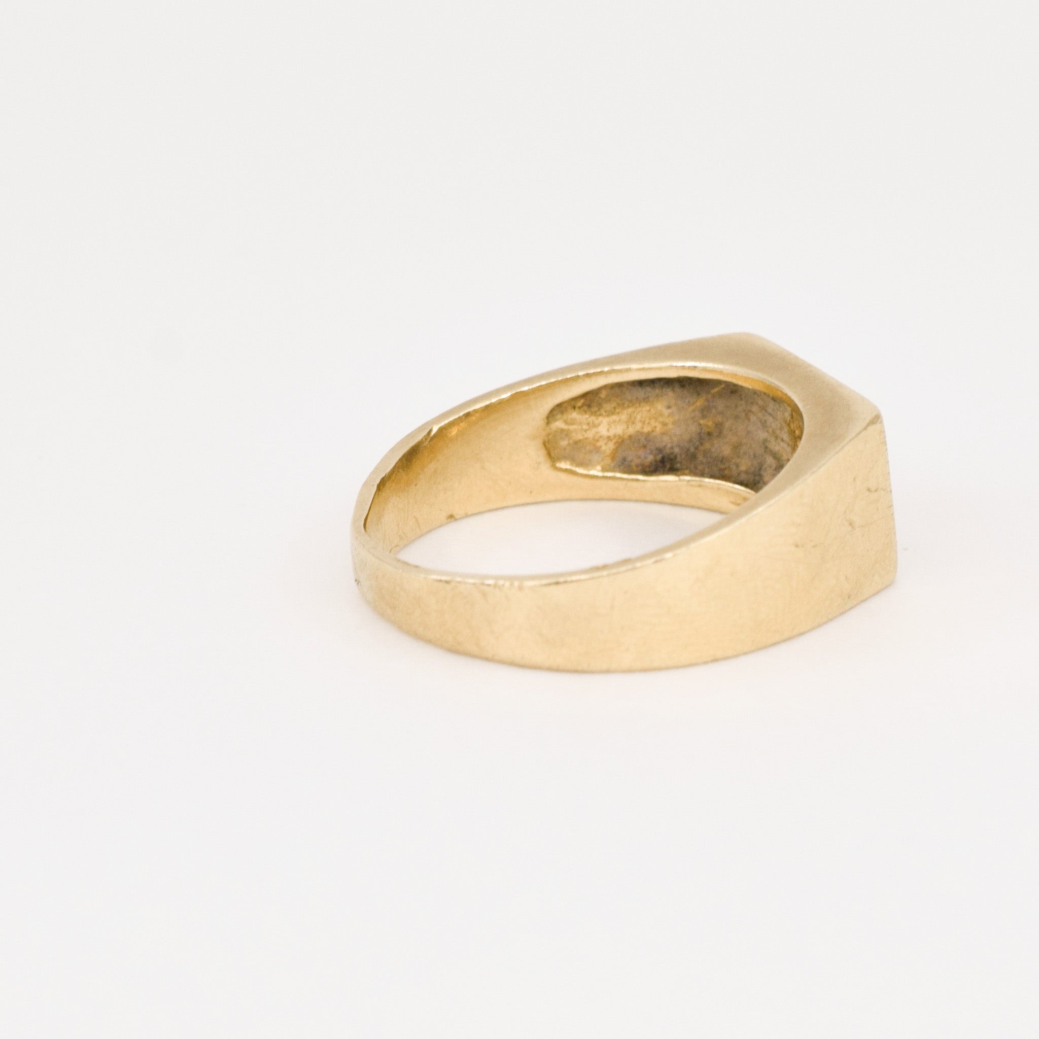 vintage gold signet ring, folklor vintage jewelry canada