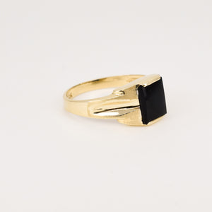vintage onyx ring, folklor vintage jewelry canada