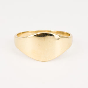 vintage gold signet ring, folklor vintage jewelry canada