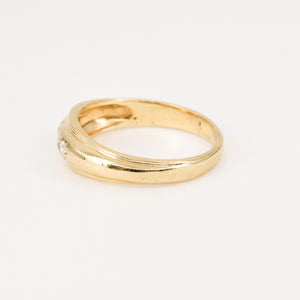 vintage starburst diamond trilogy ring, folklor vintage jewelry canada